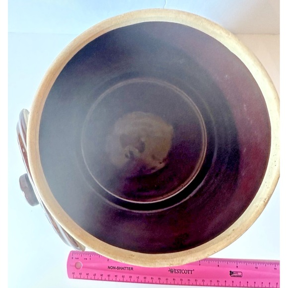 Marcrest Stoneware 1950's Brown Cookie Jar Daisy and Dot MCM Boho Cottage Core - Picture 4 of 10